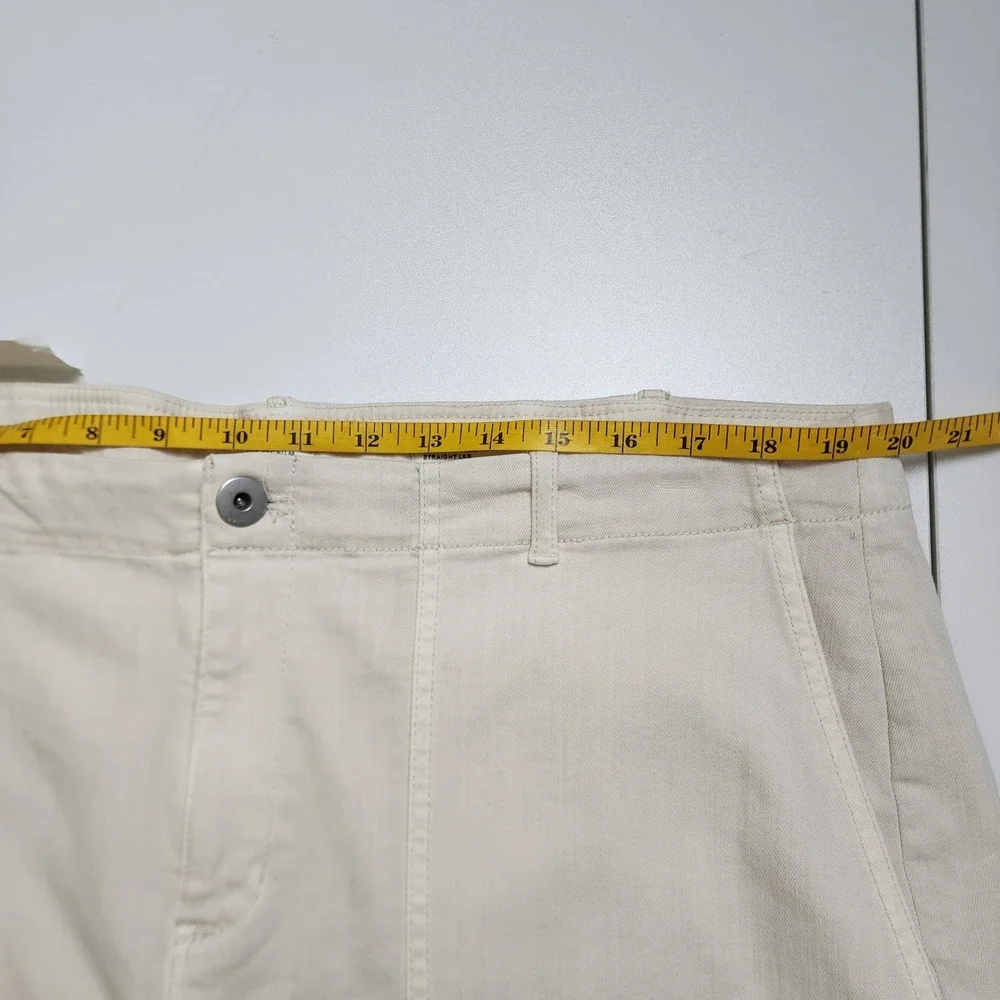 J Jill Denim Womens High Rise Straight Leg Ankle Jeans Plus Size 20 Light Barley